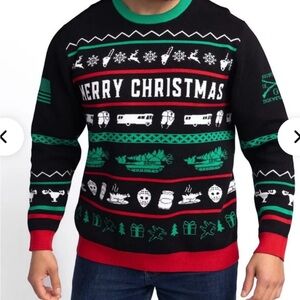 Grunt Style - Christmas Vacation Themed Black and Green Sweater